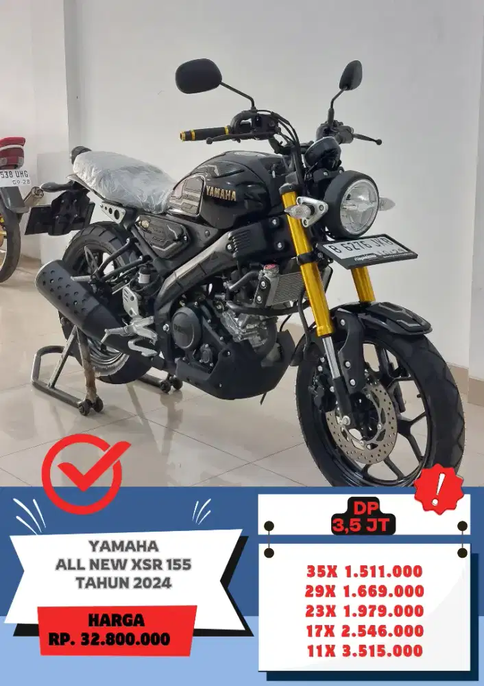 Yamaha New XSR 155 Tahun 2024 KM 400 Perak