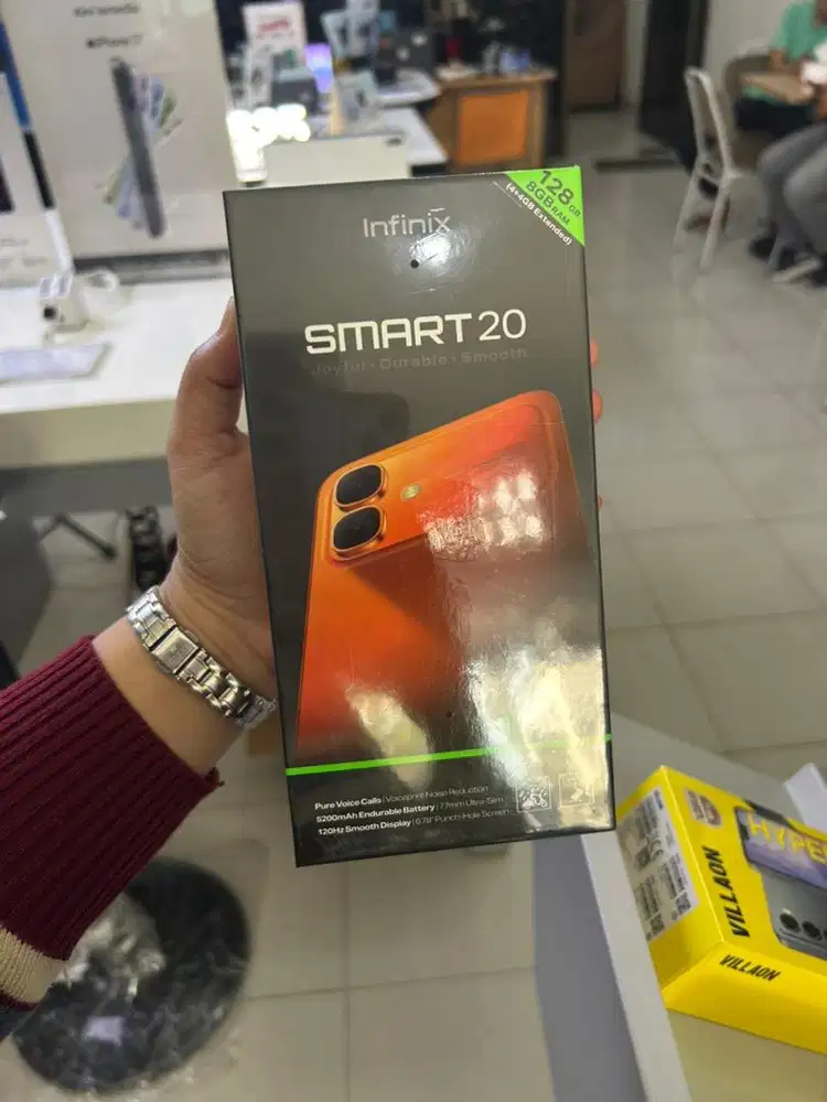 INFINIX SMART 20 4/128GB BLACK BARU GARANSI RESMI