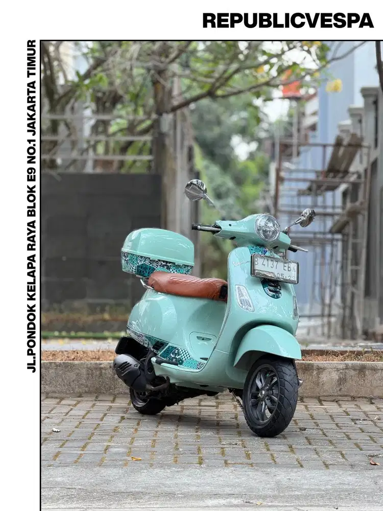 TERMURAH VESPA LX125 IGET LED BATIK SERIES TAHUN 2023 GREEN RELAX