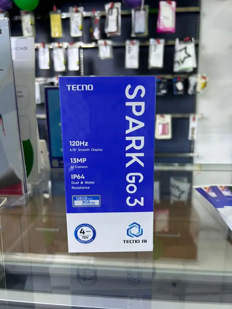 TECNO SPARK GO 3 4/128GB BLACK BARU GARANSI RESMI INDONESIA