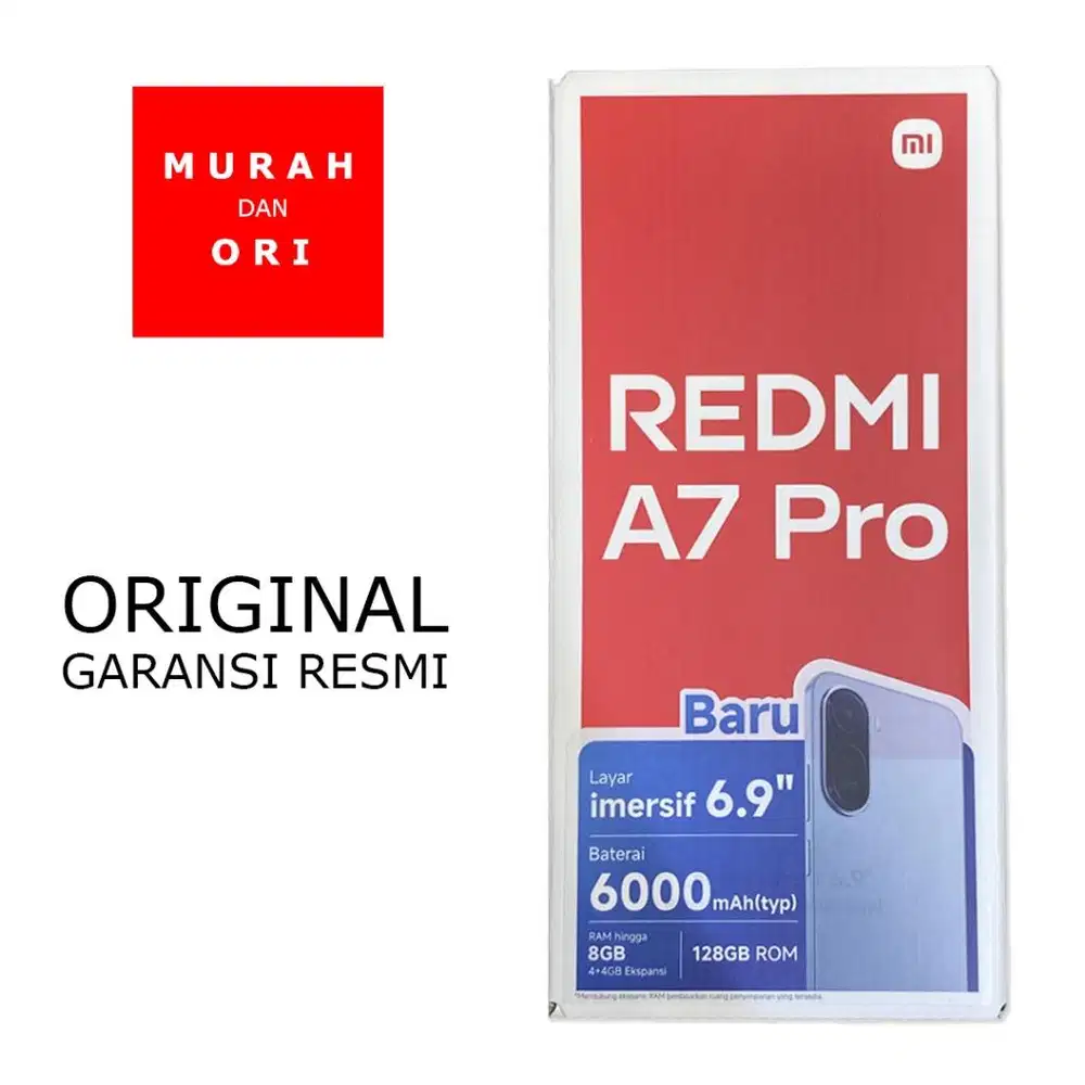 XIAOMI REDMI A7 PRO 4/128GB BLACK BARU GARANSI RESMI
