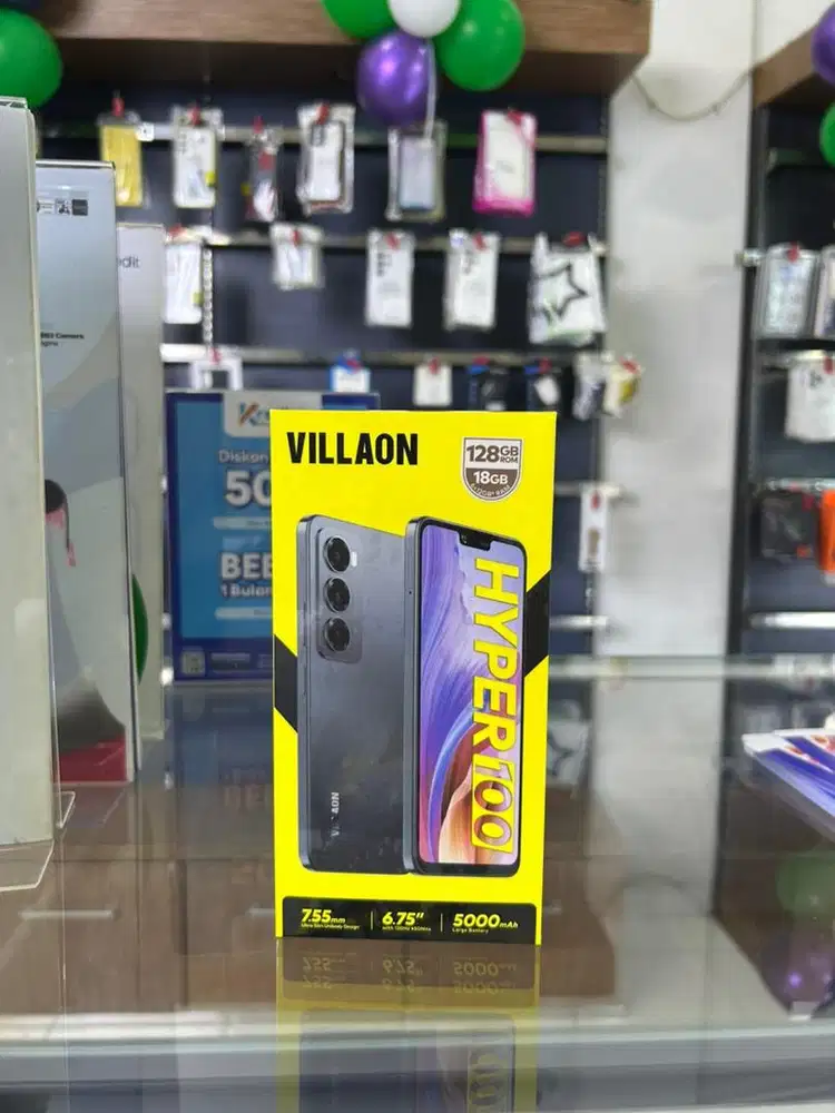 VILLAON HYPER 100 6/128GB BLACK BARU GARANSI RESMI