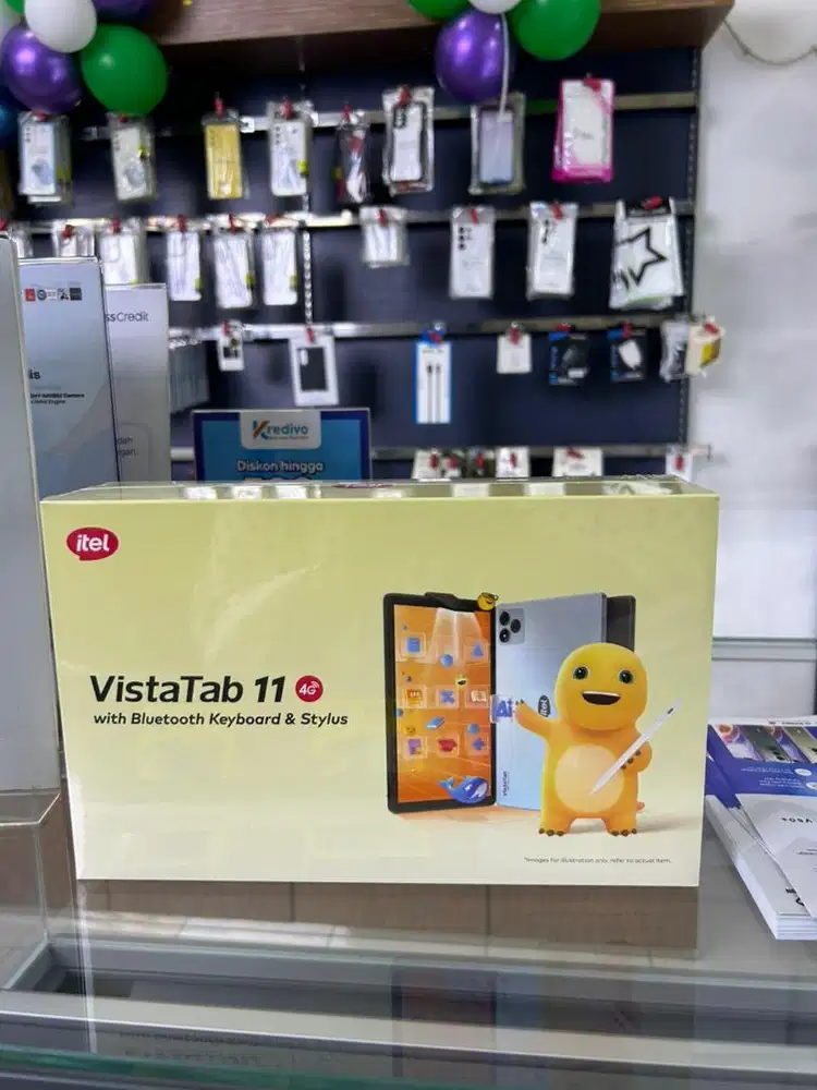 ITEL VISTATAB 11 4G 4/128GB GRAY + KEYBOARD + PENCIL BARU GARANSI RESM