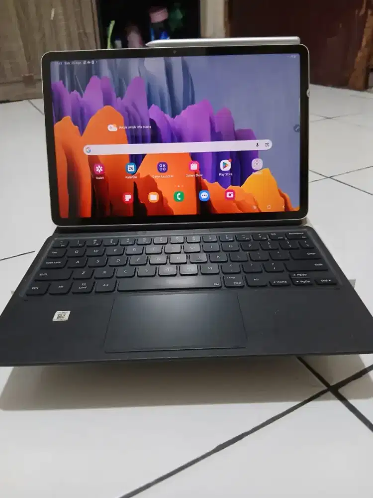 Tab s7 samsung tab s7 SIMcard + keyboard ori trackpad