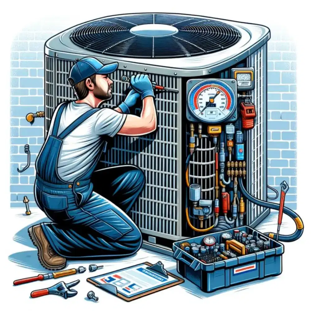 Cuci dan servis ac