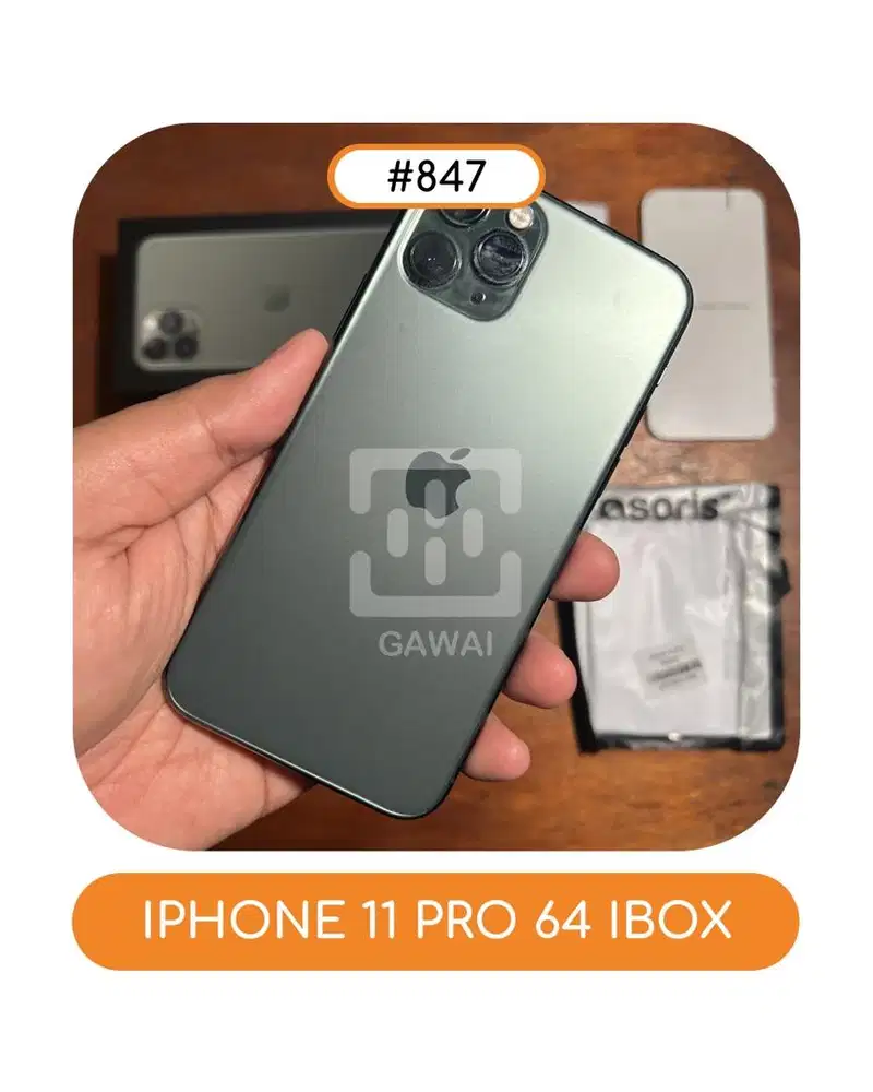 #847 Iphone 11 Pro Green 64 Ibox BH 99%