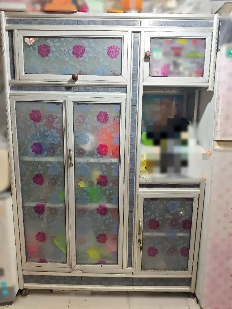 Rak Piring Aluminium Kaca Bekas