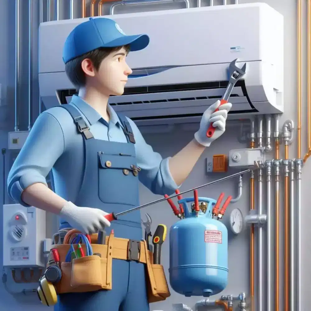 Cuci dan servis ac