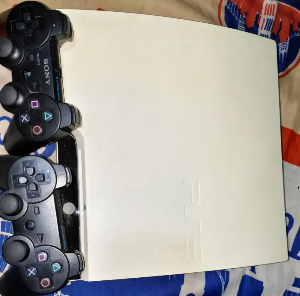 PS3 slim putih seri25xx hdd 500gb
