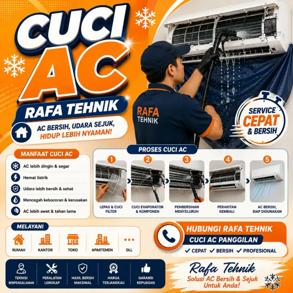 Cuci dan servis qc