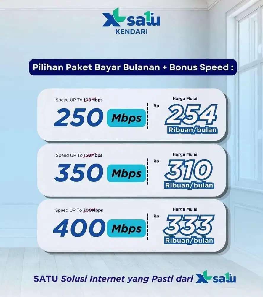 Jasa Pemasangan Provider XL Satu - First Media