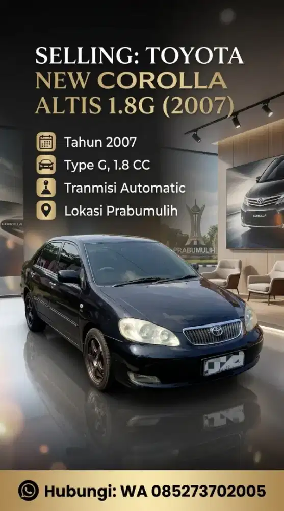 Toyota Corolla Altis 1,8 G A/T 2007