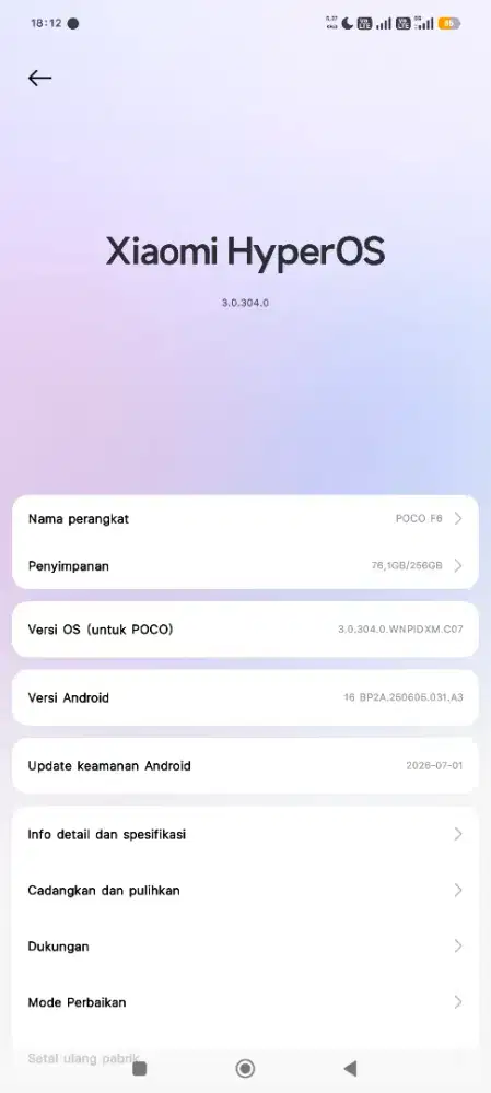 poco f6 fulsett
