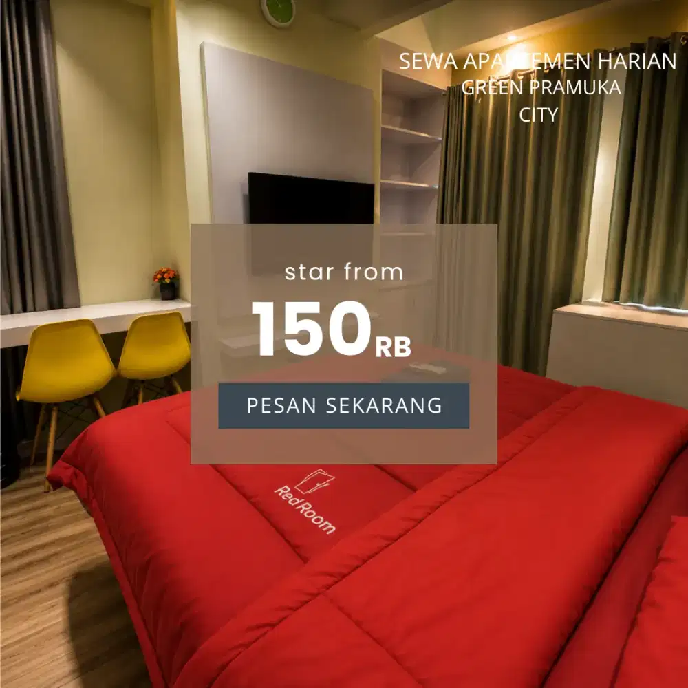 sewa apartemen harian murah green Pramuka city Jakarta pusat