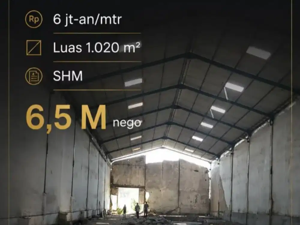 6 Jutaan per Meter Gudang Margomulyo Indah