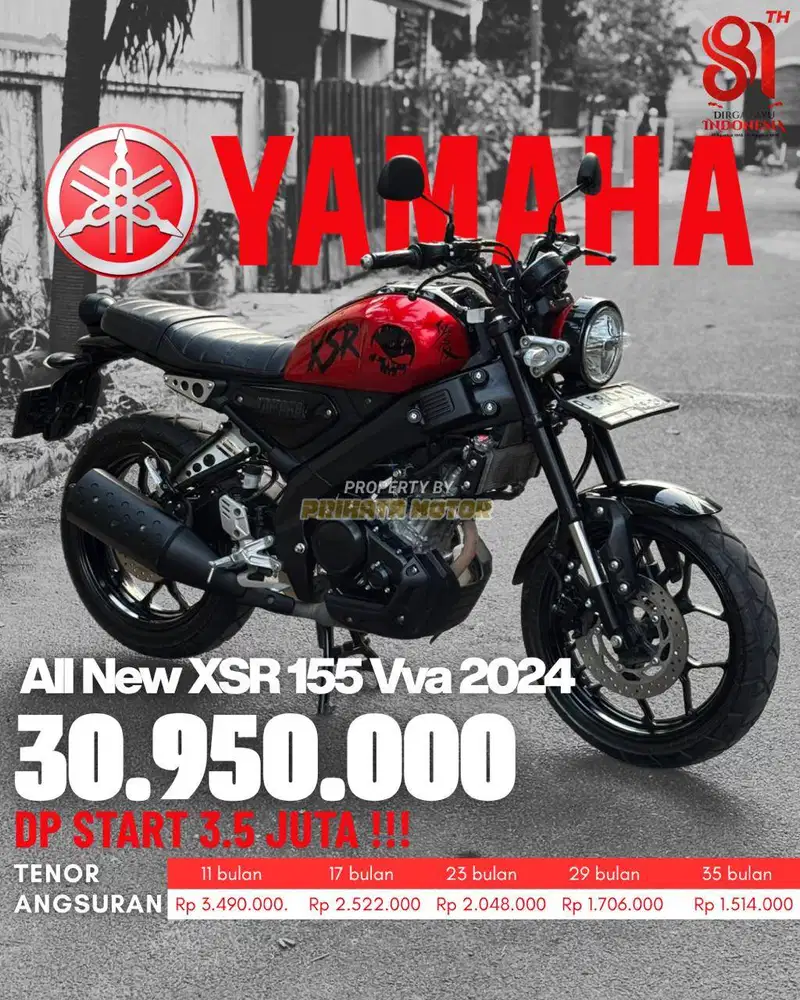 YAMAHA ALL NEW XSR 155 VVA 2024