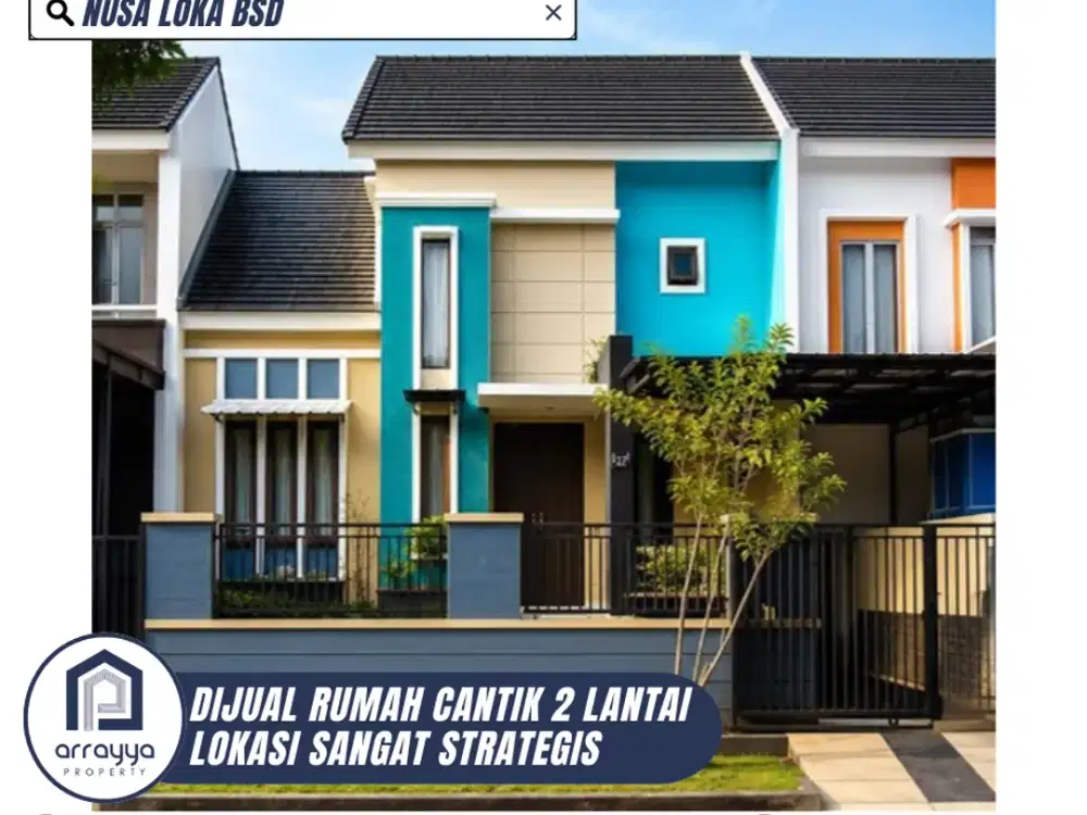 DIJUAL RUMAH CANTIK SIAP HUNI LOKASI STRATEGIS DI NUSALOKA BSD (MDB05)