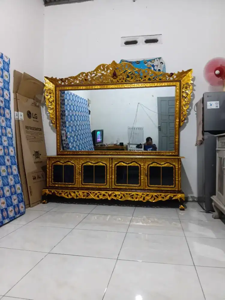 Kaca rias sultan pjg 2 meter full tembesu