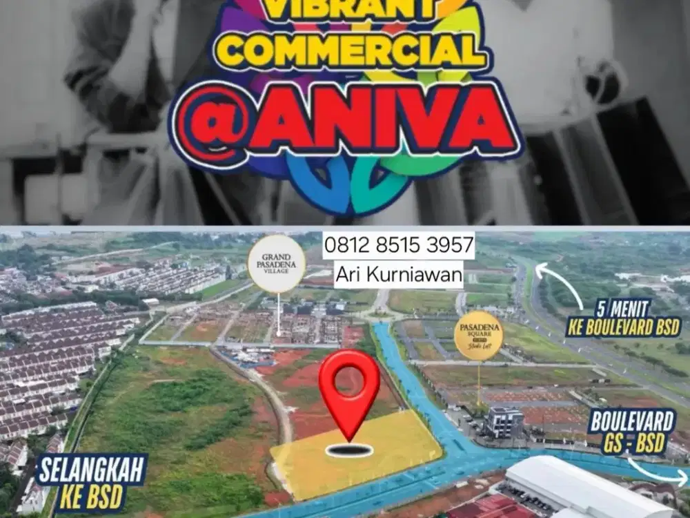 Ruko Aniva Grand Boulevard Hadap Jalan Boulevard Extention Aniva Junction Gading Serpong