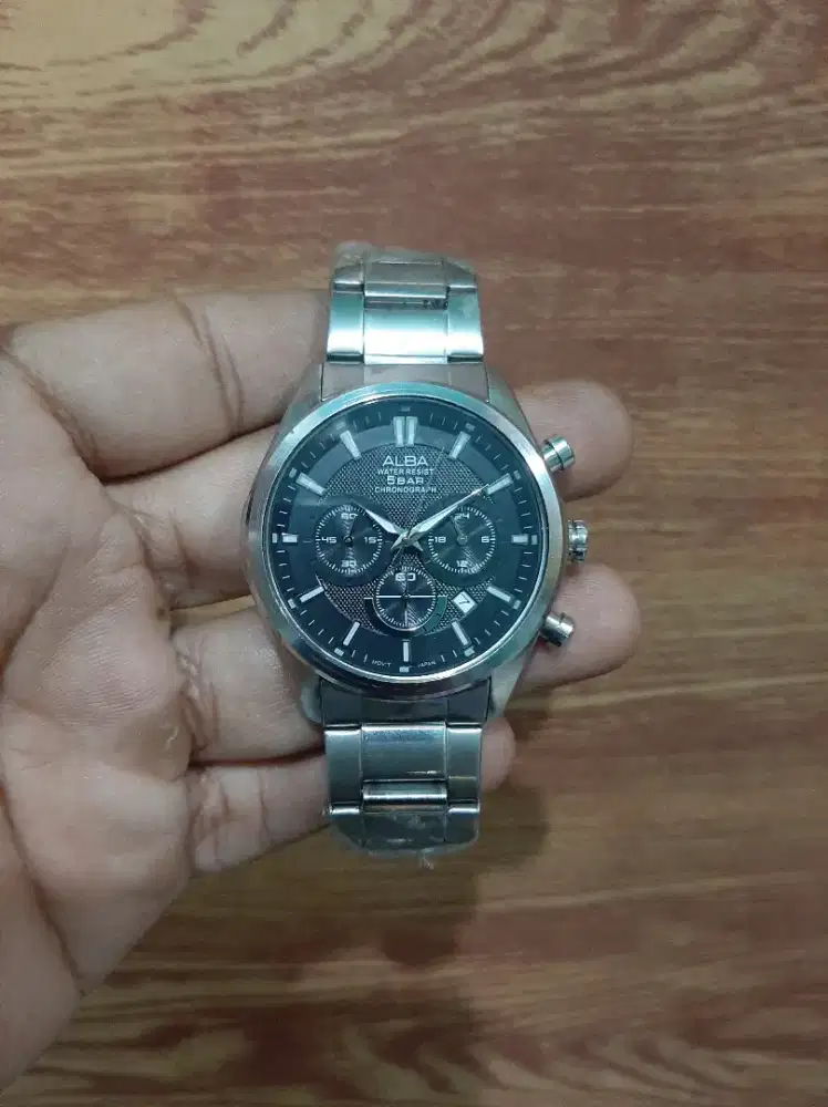 Jam pria ALBA chronograph Original