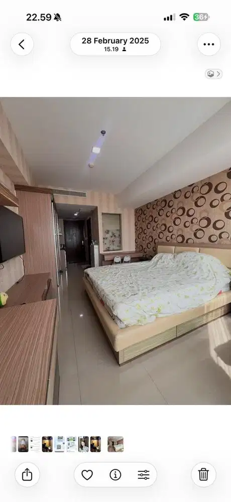 FURNITURE SET STUDIO APARTEMEN