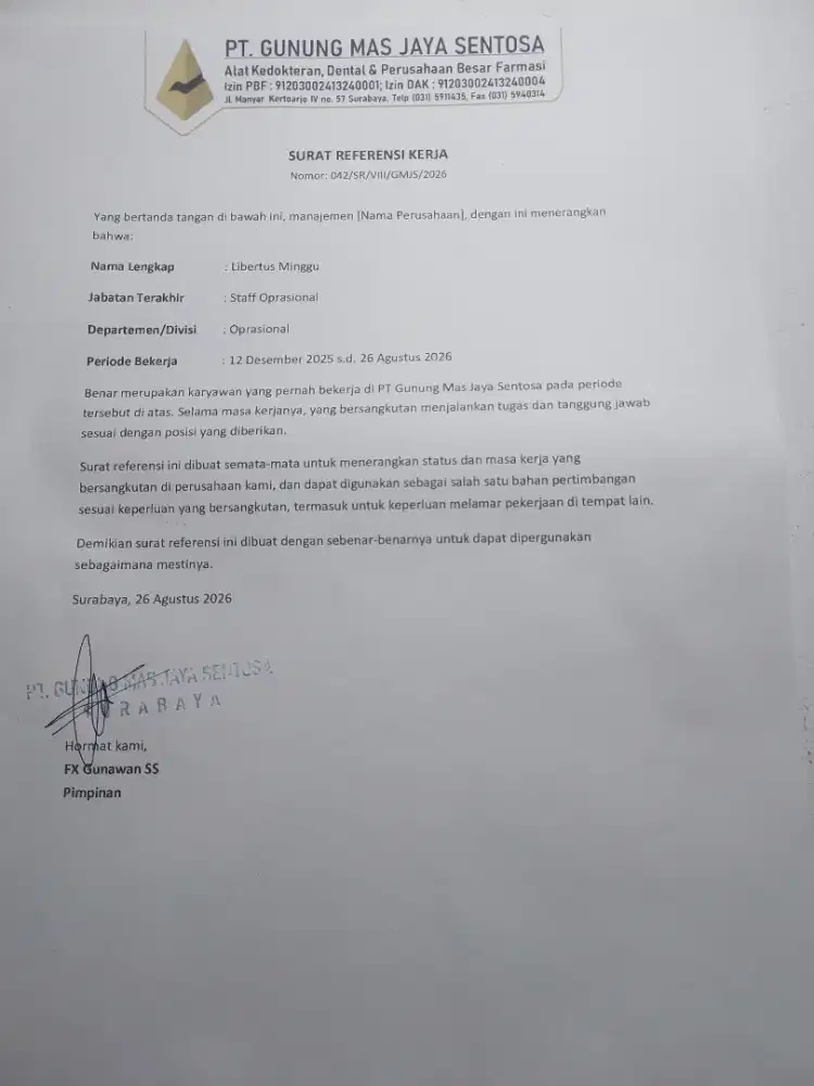Sedang mencari pekerjaan sebagai driver