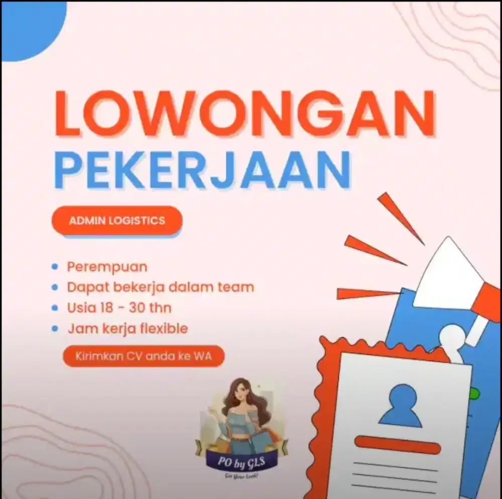 Dibutuhkan segera staff logistics (Perempuan)