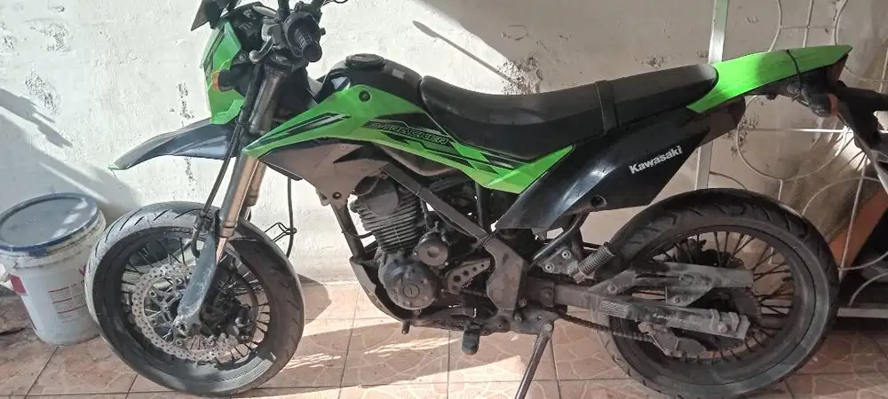 JUAL KAWASAKI D-TRACKER 150 SE 2016 — SUPERMOTO SIAP PAKAI