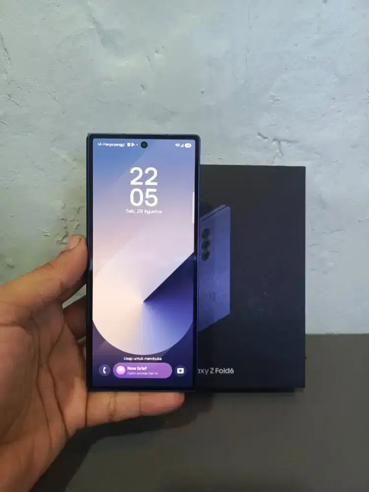 SAMSUNG Z FOLD 6 5G RAM 12/256GB ORIGINAL SEIN MULUS NORMAL FULLSHET