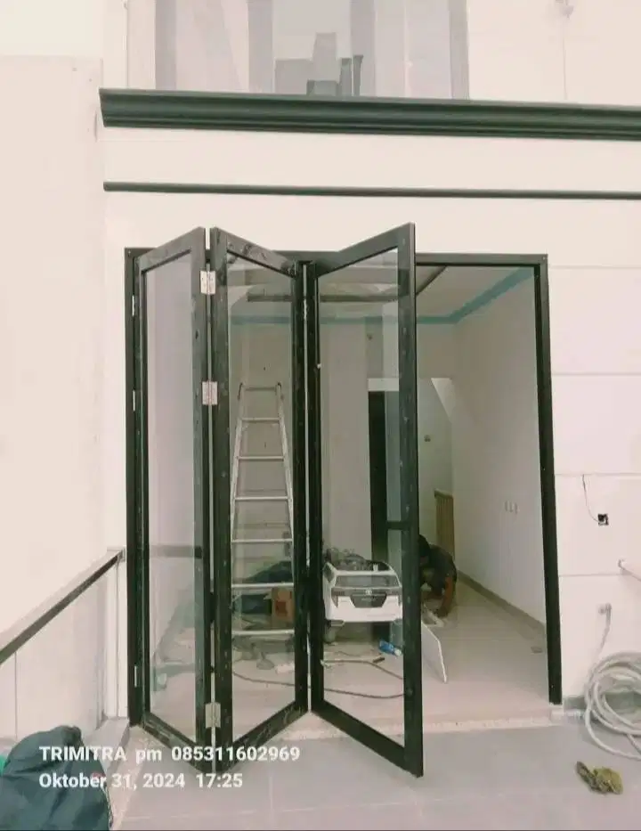 Partisi GYPSUM 2 SISI/ KUSEN aluminium Kaca/ plapond PVC Interior