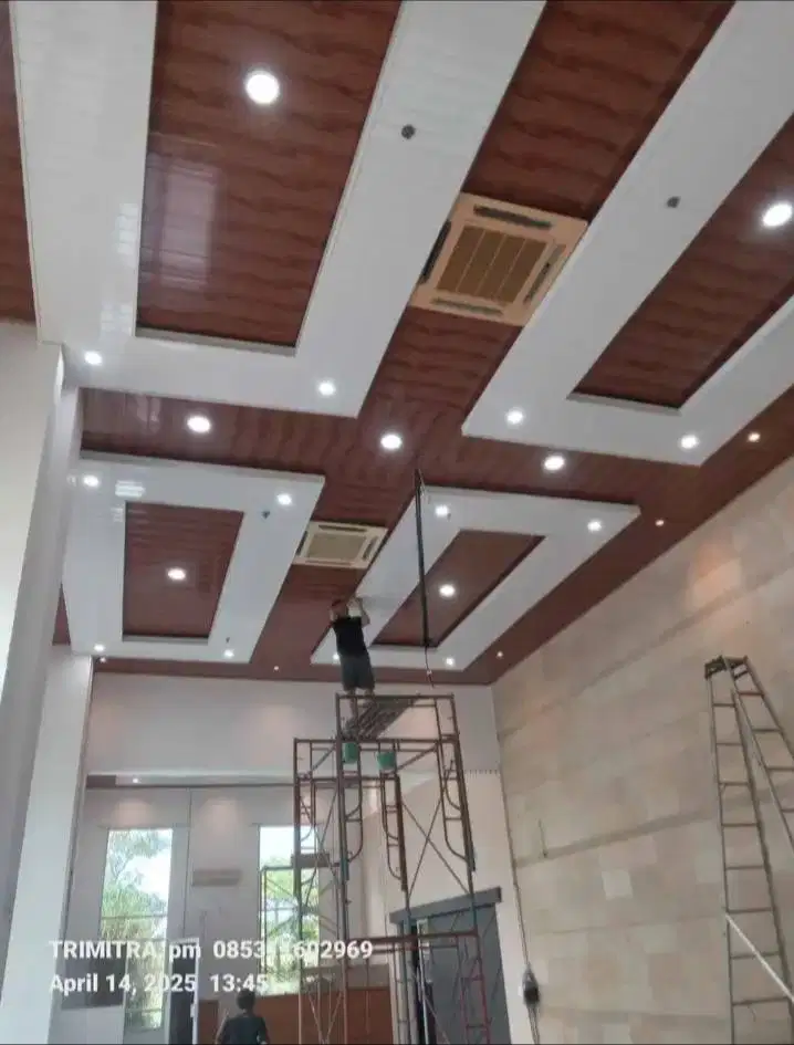 PARTISI GYPSUM /plapond Gypsum/plapond PVC/ kusen Aluminium