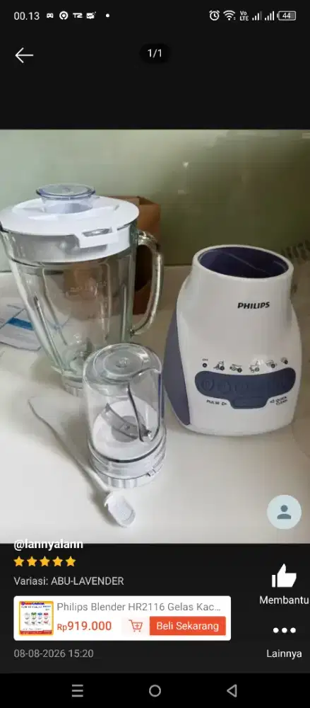 Blender Philips HR-2116 Gelas Kaca