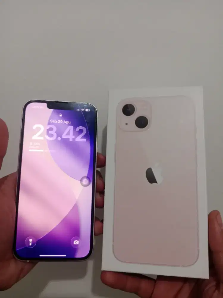 Iphone 13 basic pink 256 gb BC terdaftar