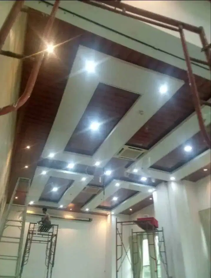 Partisi gypsum 2 sisi/KUSEN ALUMINIUM/ACP/plapond PVC interior