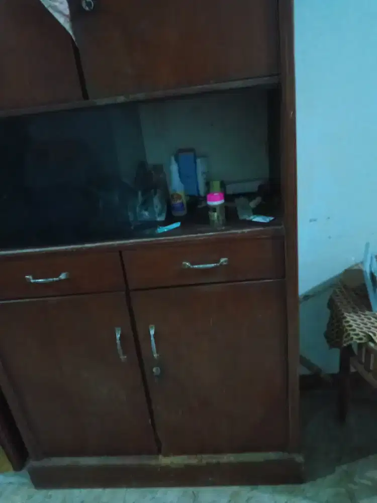 Lemari makan serba guna jati asli