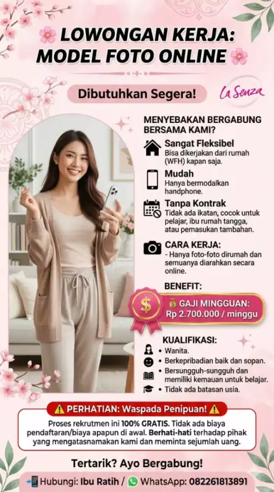 Lowongan pekerjaan freelance untuk wanita