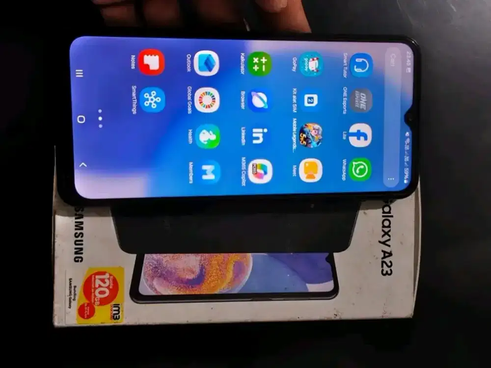 Samsung a23 ram 6/128 lengkap