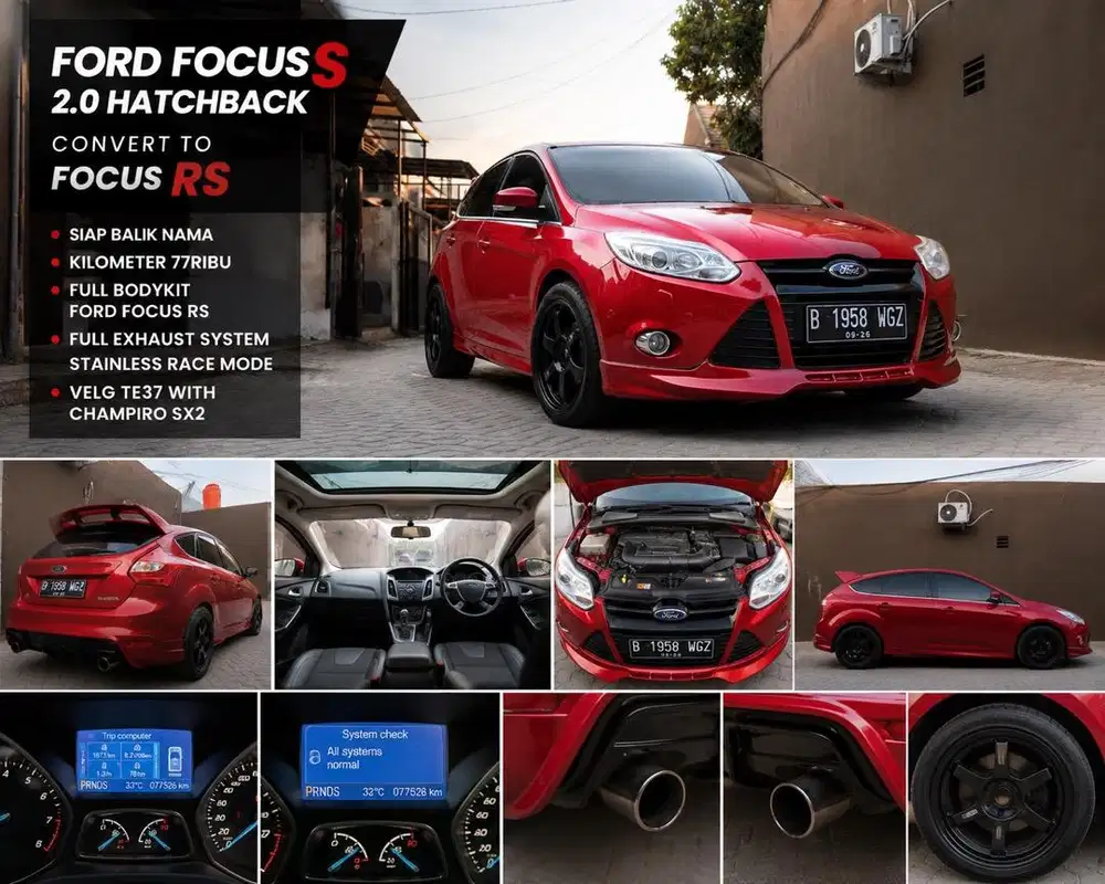 FOR SALE — FORD FOCUS S 2.0 HATCHBACK | RS LOOK