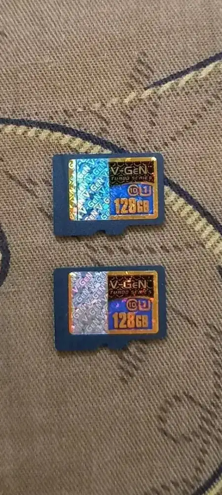 2buah V-Gen 128gb kartu memori card micro sd