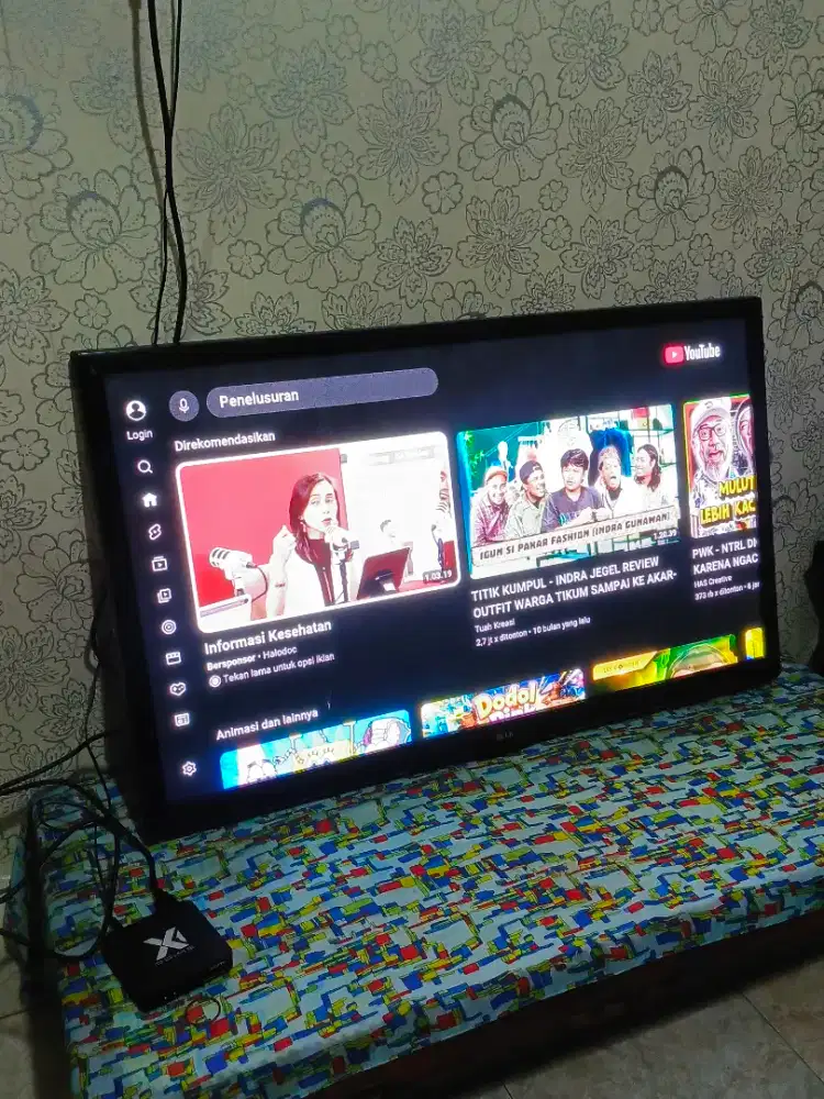 Tv Led LG 42 inchi lengkap box android youtube