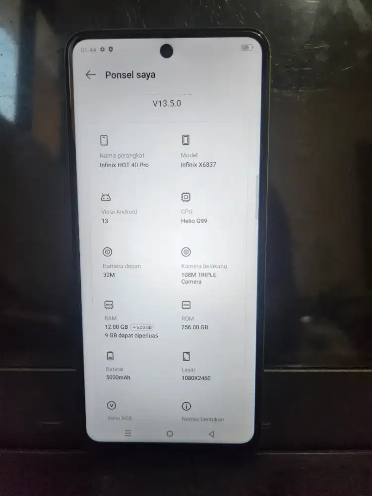 Infinix HOT 40 Pro 12+6/256 + charger