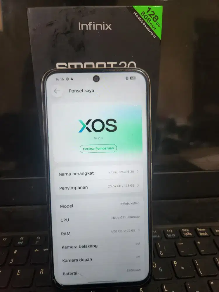 Infinix Smart 20 4+2/128 Fullset