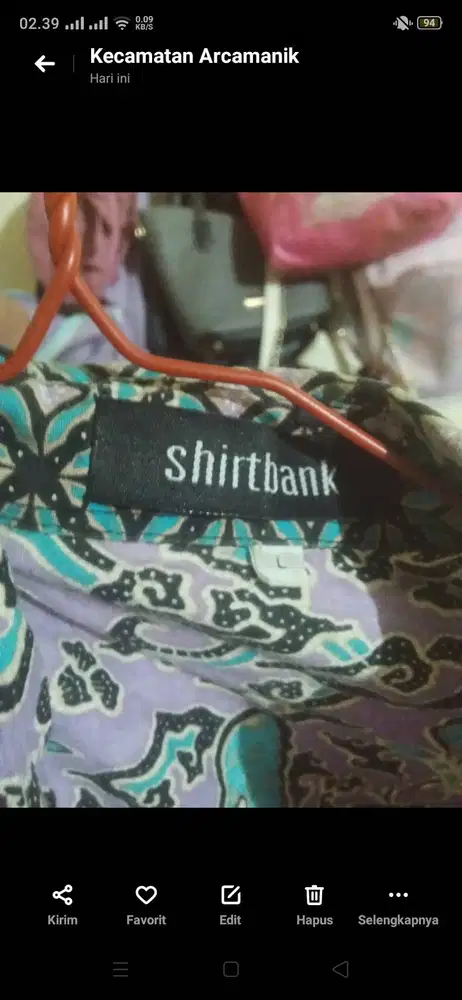 Kmeja batik original pria