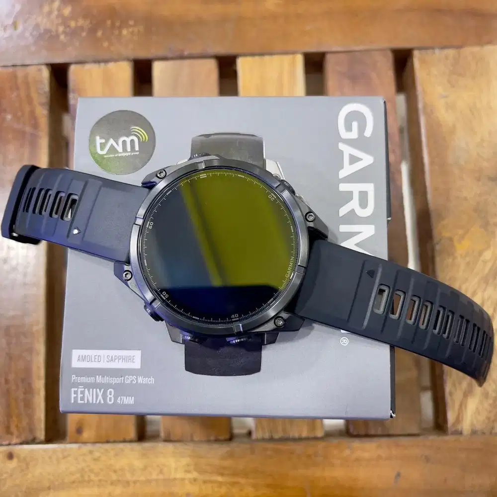 Smart watch garmin fenix 8 amoled sapphire 47 mm resmi full ori 2 thn