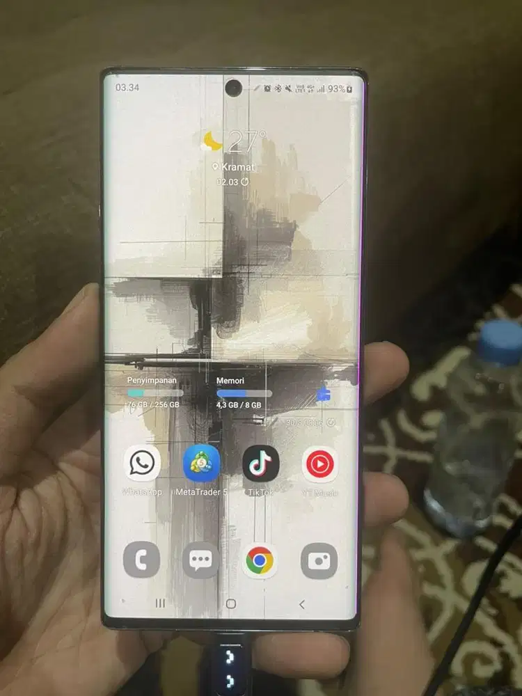 samsung note 10 garis 1