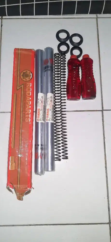 as shock depan jupiter mx masih baru belum di pake no minus