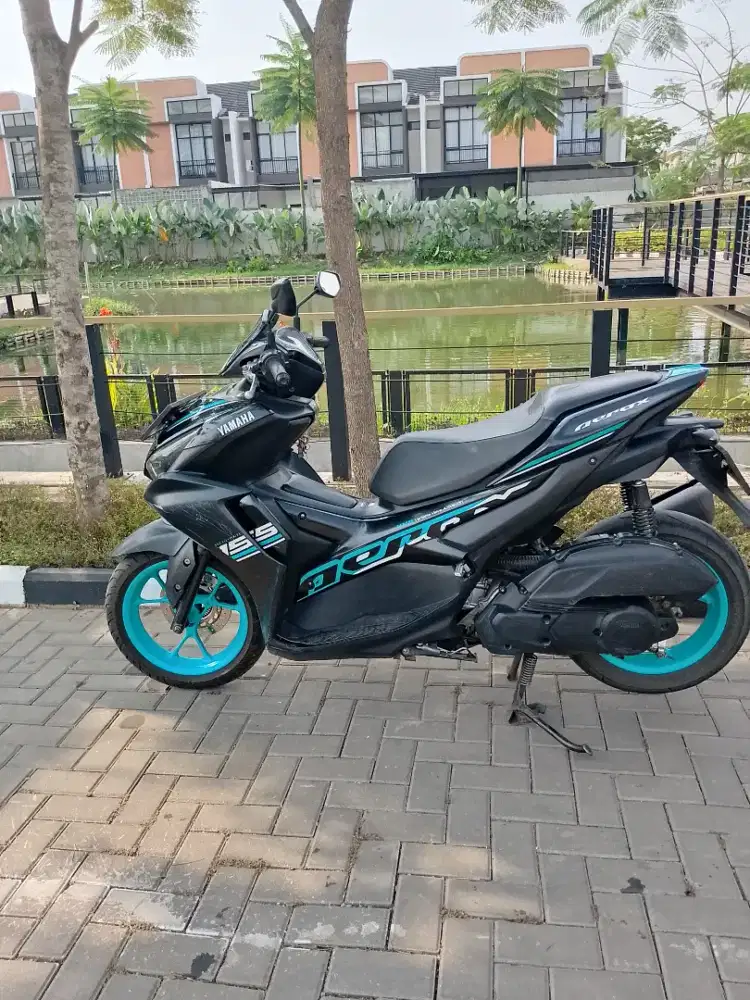 Yamaha Aerox 155cc Connected hijau mint moerah