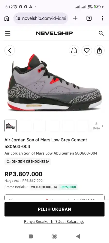Istimewa!! Jual Cepat Nike Air Jordan Son of Mars Original USA