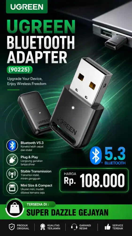 UGREEN BLUETOOTH ADAPTER (90225)