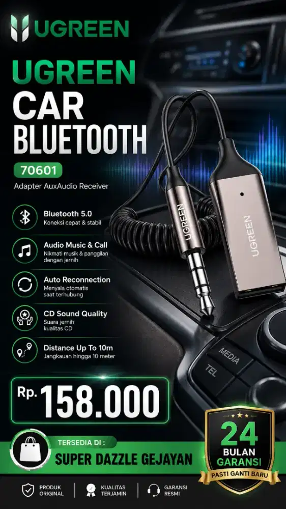UGREEN CAR BLUETOOTH (70601)